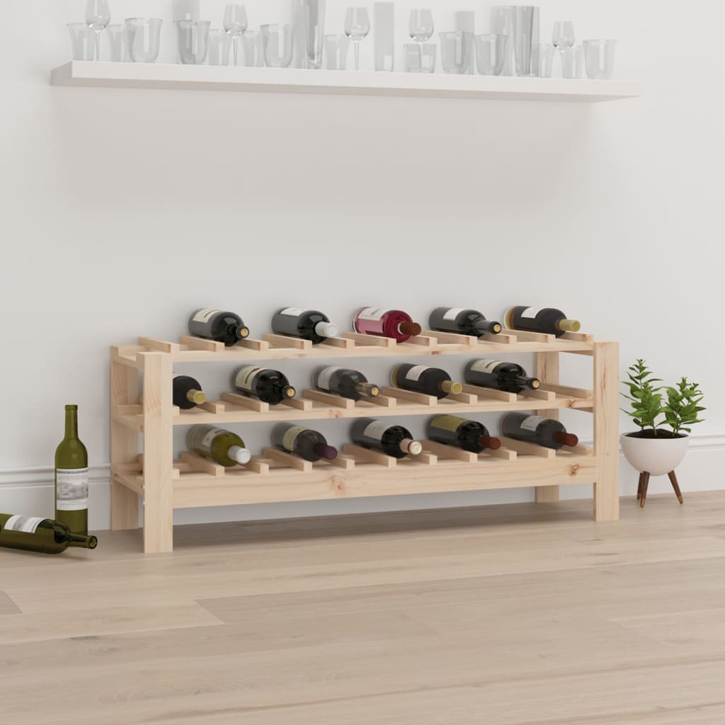Vinreol 61,5X30X107,5 Cm Massivt Fyrretræ
