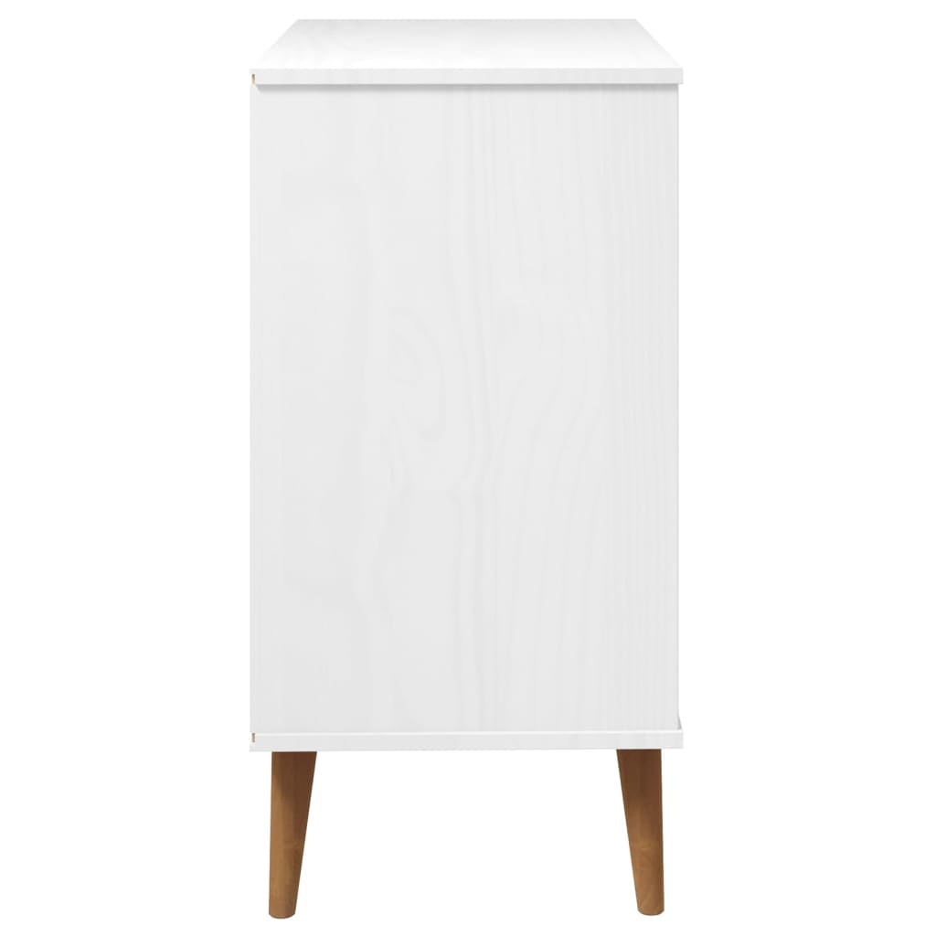 Kommode Molde 80X40X80 Cm Massivt Fyrretræ
