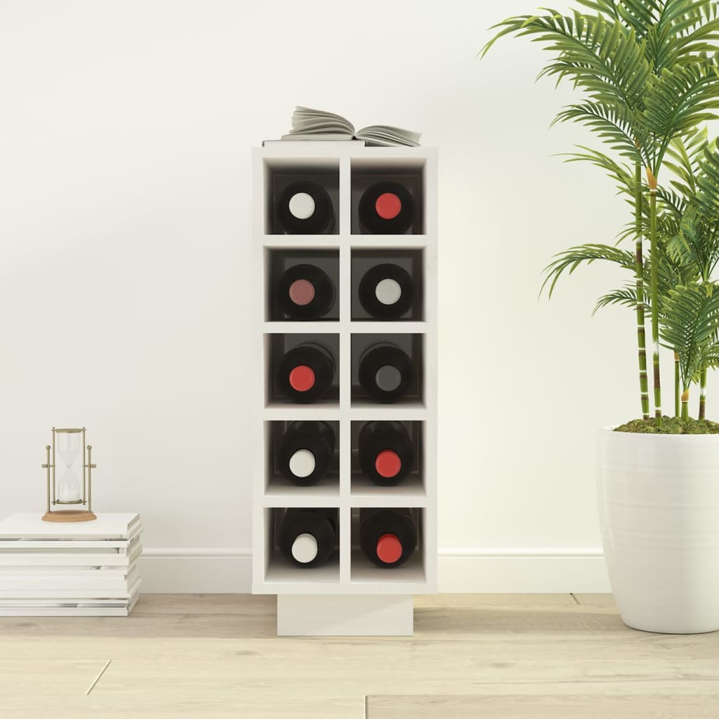 Vinskab 23X34X61 Cm Massivt Fyrretræ