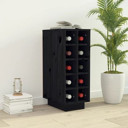 Vinskab 23X34X61 Cm Massivt Fyrretræ