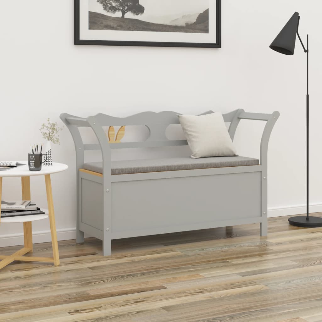 Bænk 107X45X75,5 Cm Massivt Fyrretræ