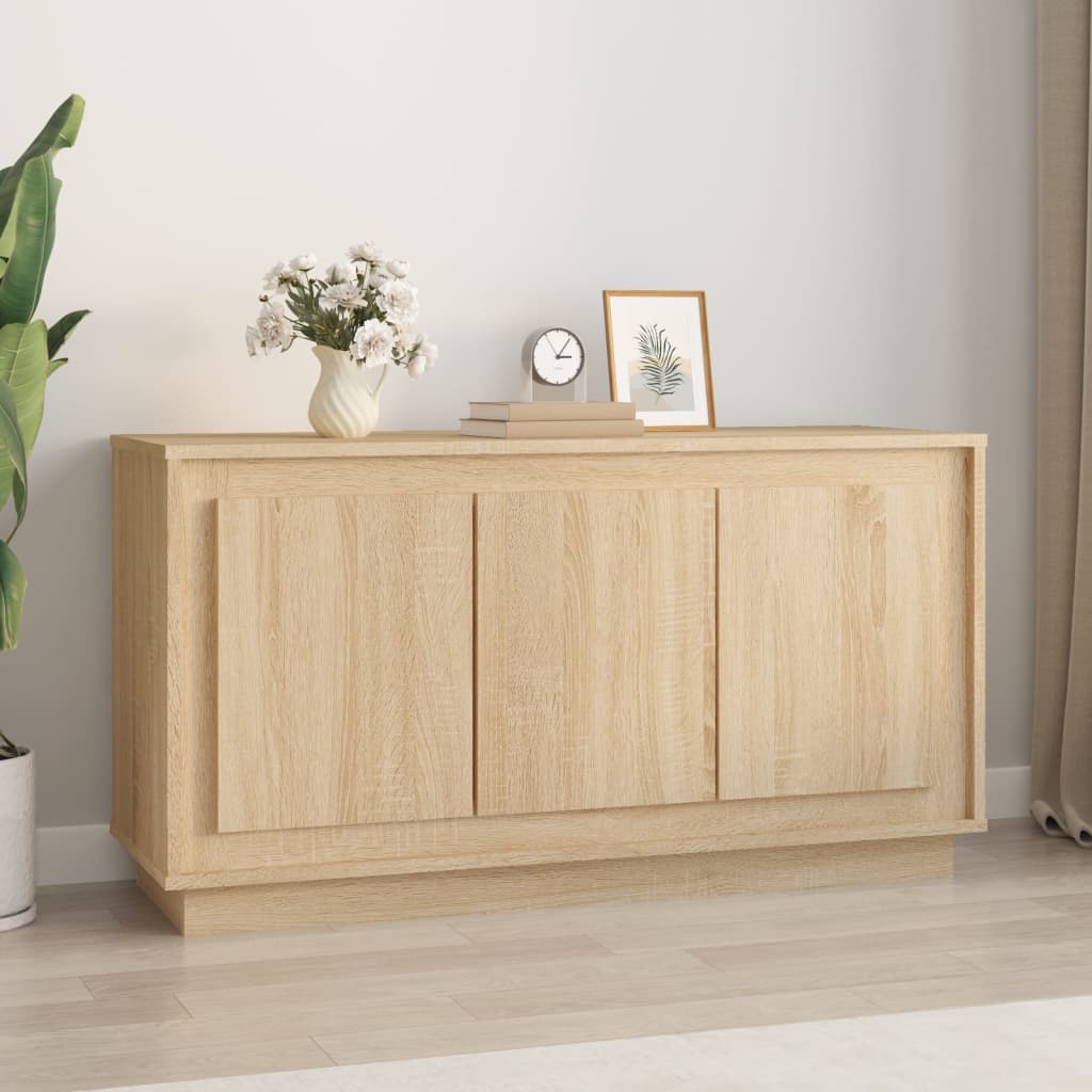 Skænk Håndlavet Eg 102X35X55 Cm Konstrueret Træ