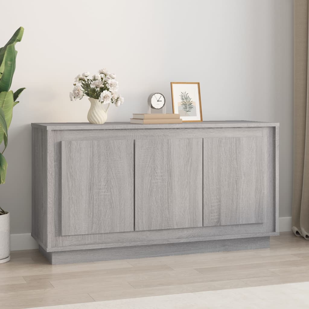 Skænk Håndlavet Eg 102X35X55 Cm Konstrueret Træ