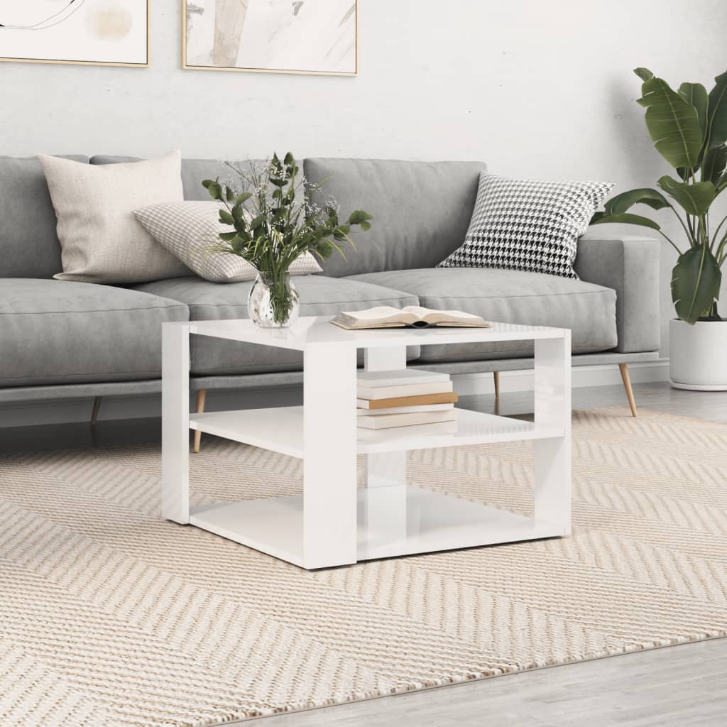 Sofabord 58X58X40 Cm Konstrueret Træ Kunsteg