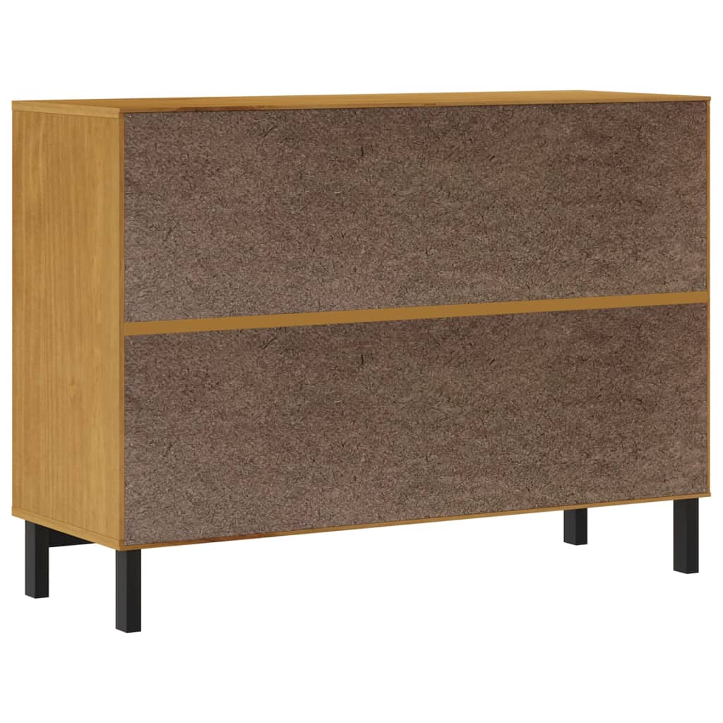 Kommode Flam 110X40X80 Cm Massivt Fyrretræ