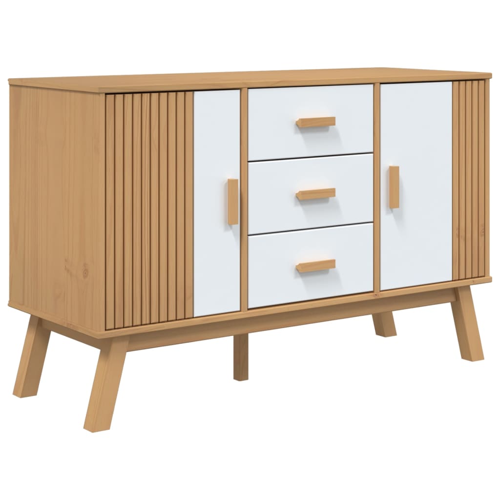Skænk Olden 114X43X73,5 Cm Massivt Fyrretræ