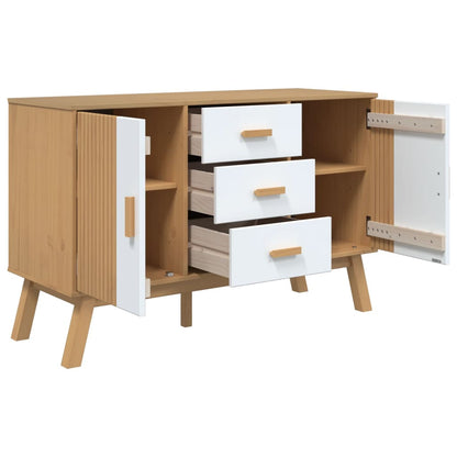 Skænk Olden 114X43X73,5 Cm Massivt Fyrretræ
