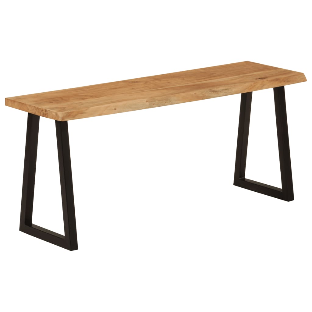 Bænk Med Naturlig Kant 105 Cm