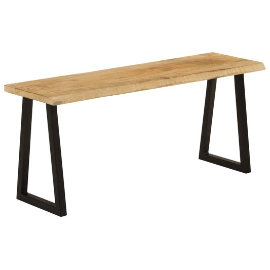 Bænk Med Naturlig Kant 105 Cm