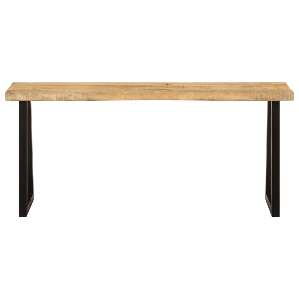 Bænk Med Naturlig Kant 105 Cm