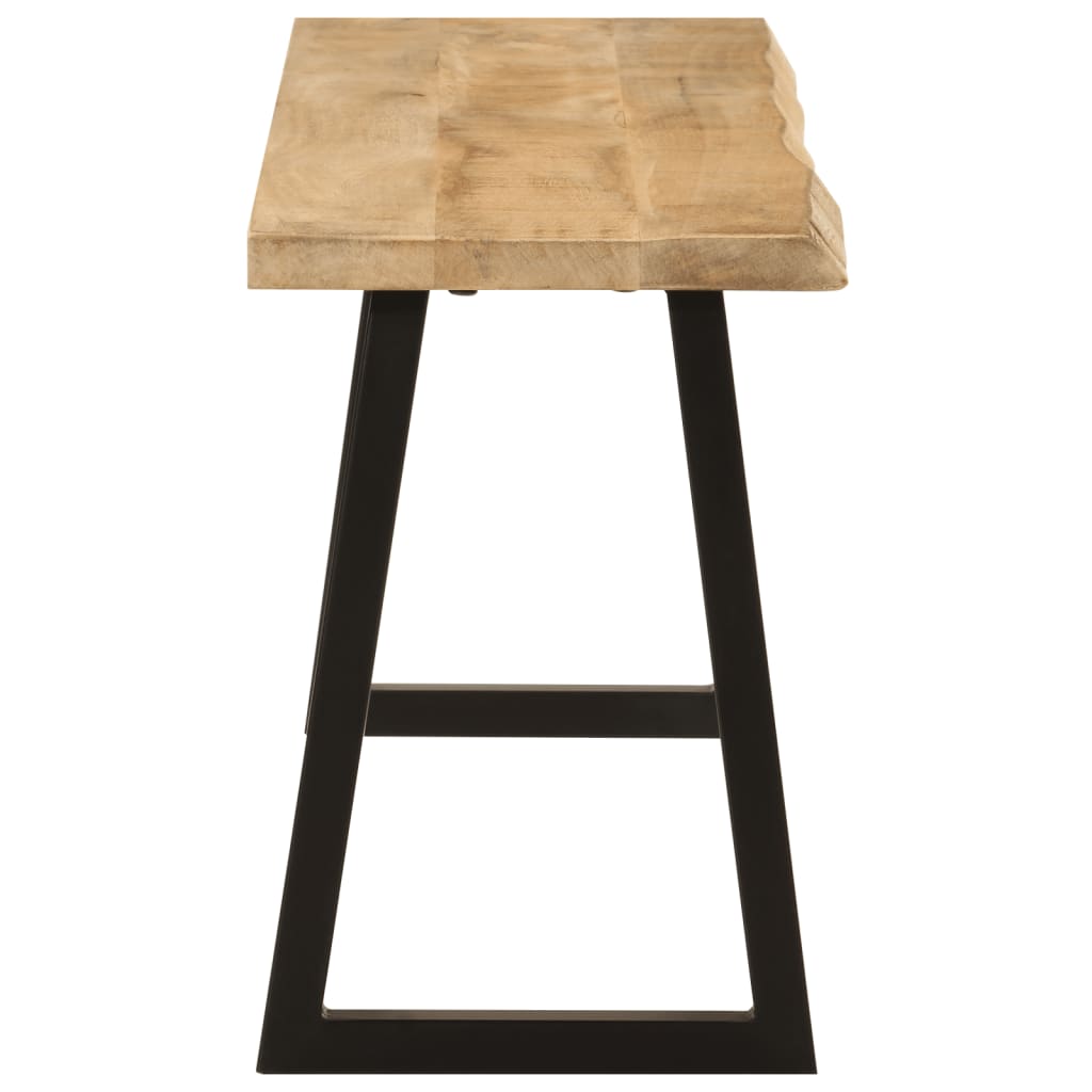 Bænk Med Naturlig Kant 105 Cm