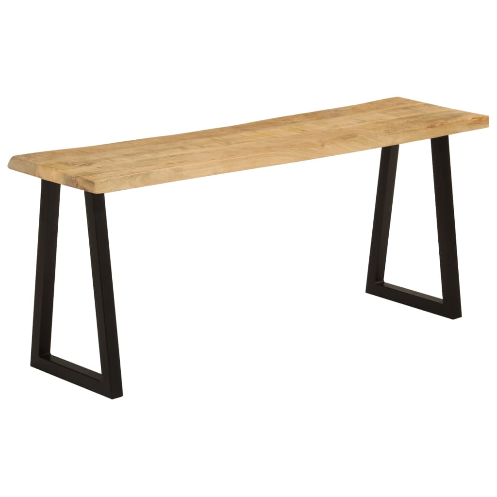 Bænk Med Naturlig Kant 105 Cm