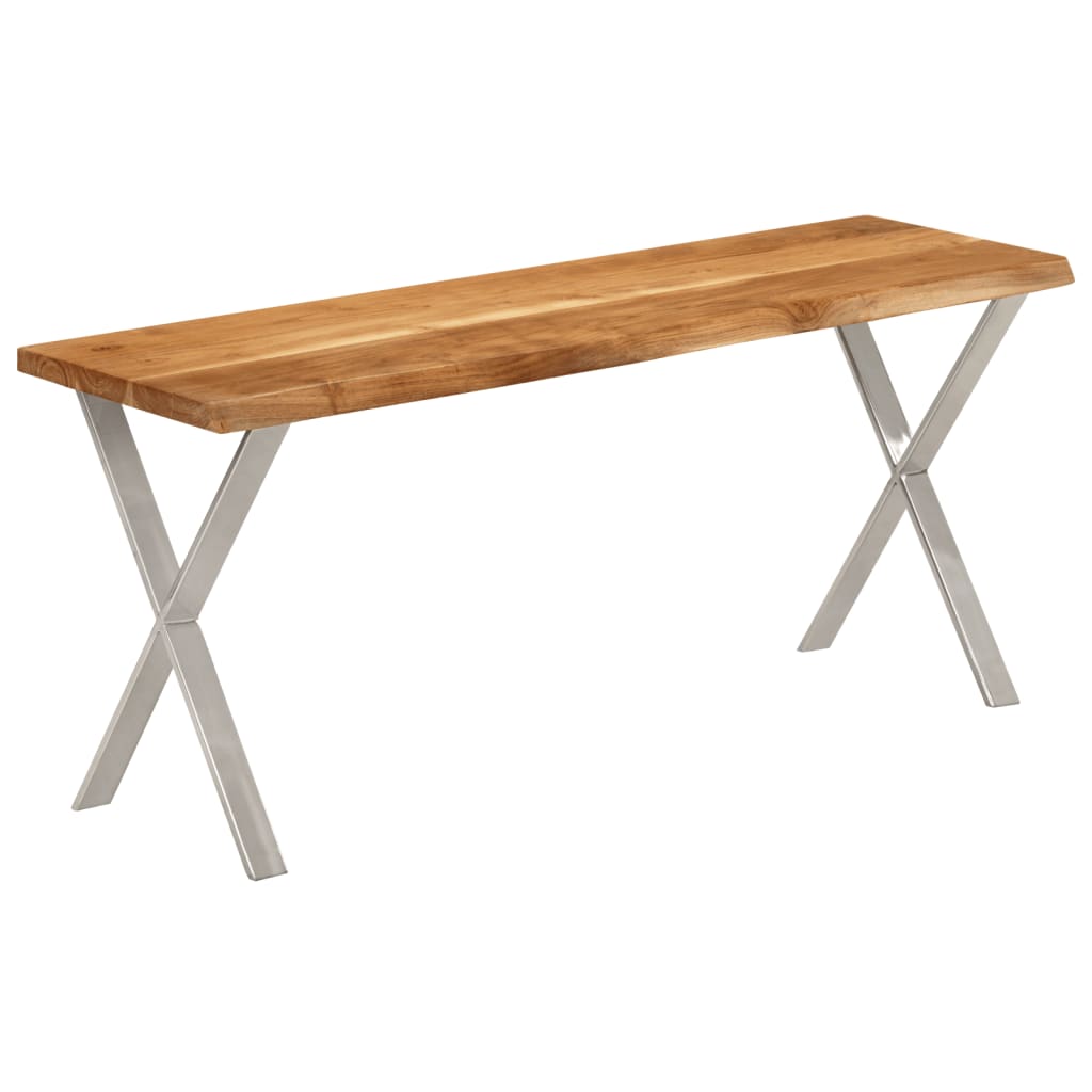 Bænk Med Naturlig Kant 105 Cm