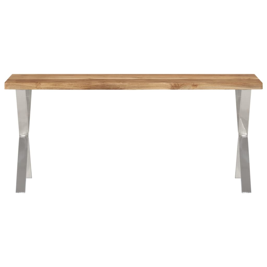 Bænk Med Naturlig Kant 105 Cm