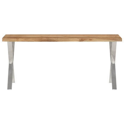 Bænk Med Naturlig Kant 105 Cm
