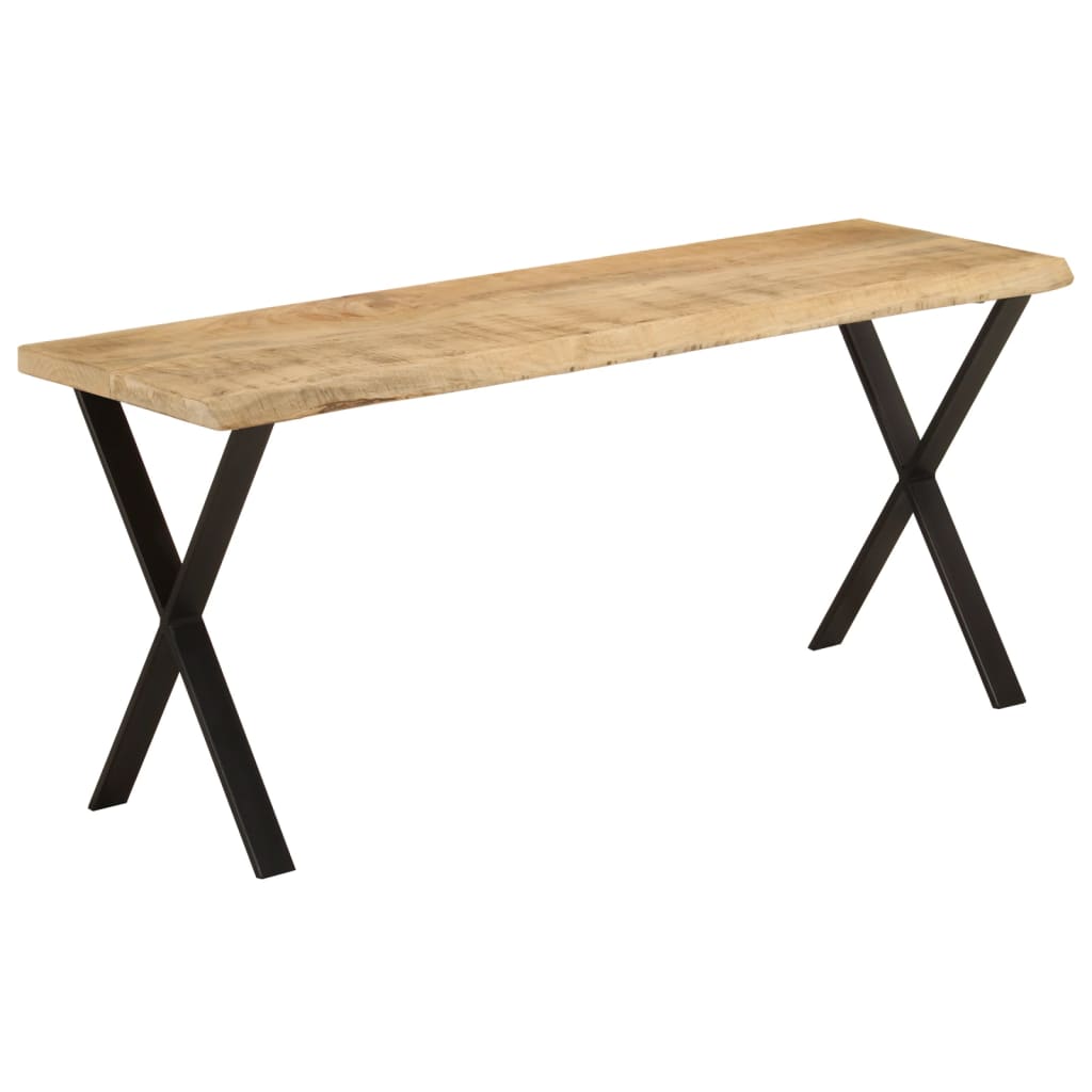 Bænk Med Naturlig Kant 105 Cm