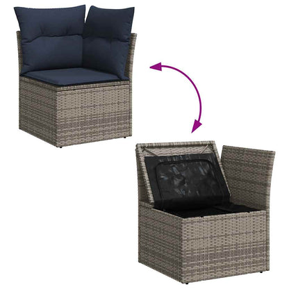 Loungesæt Til Haven 11 Dele Med Hynder Polyrattan