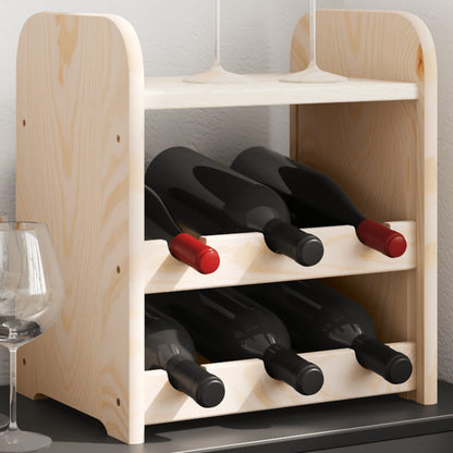 Vinreol 67,5X25X87 Cm Massivt Fyrretræ