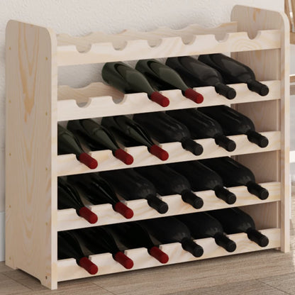 Vinreol 67,5X25X87 Cm Massivt Fyrretræ