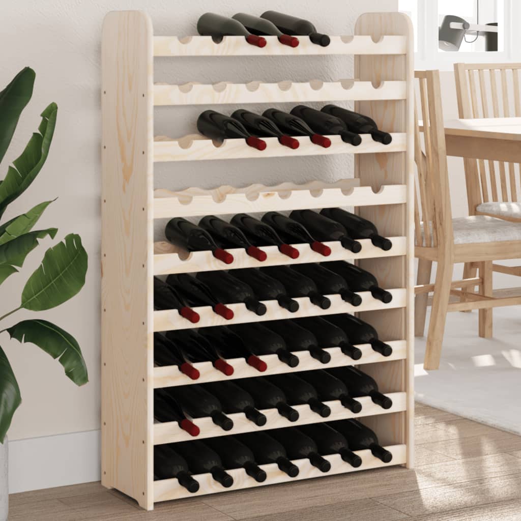 Vinreol 67,5X25X87 Cm Massivt Fyrretræ