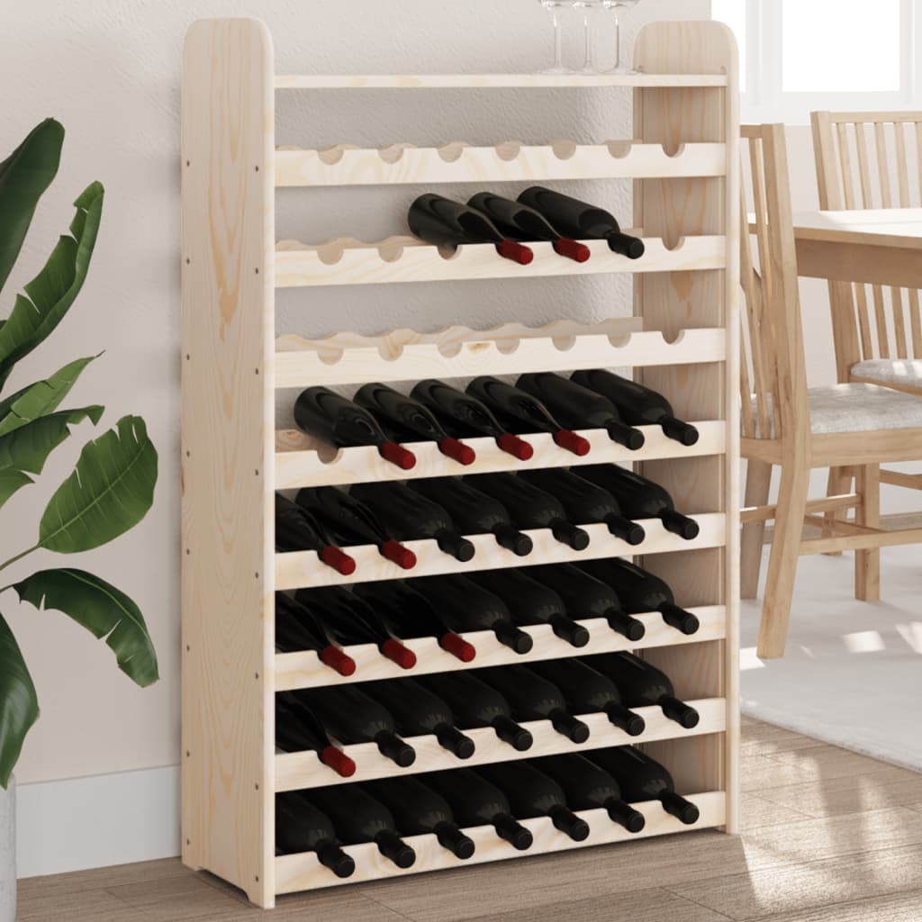 Vinreol 67,5X25X87 Cm Massivt Fyrretræ