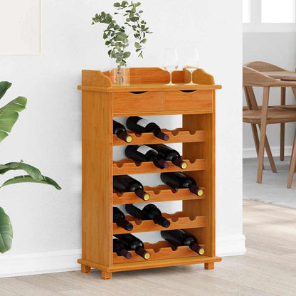 Vinfad Brun 58 X 28 X 90 Cm Massiv Fyrretræ
