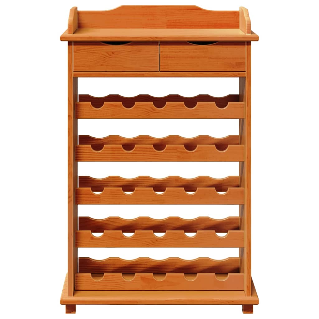 Vinfad Brun 58 X 28 X 90 Cm Massiv Fyrretræ