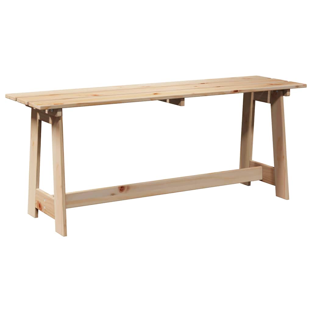 Udendørs Bænk 119 X 37 X 47 Cm Massiv Fyrretræ