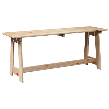 Udendørs Bænk 119 X 37 X 47 Cm Massiv Fyrretræ