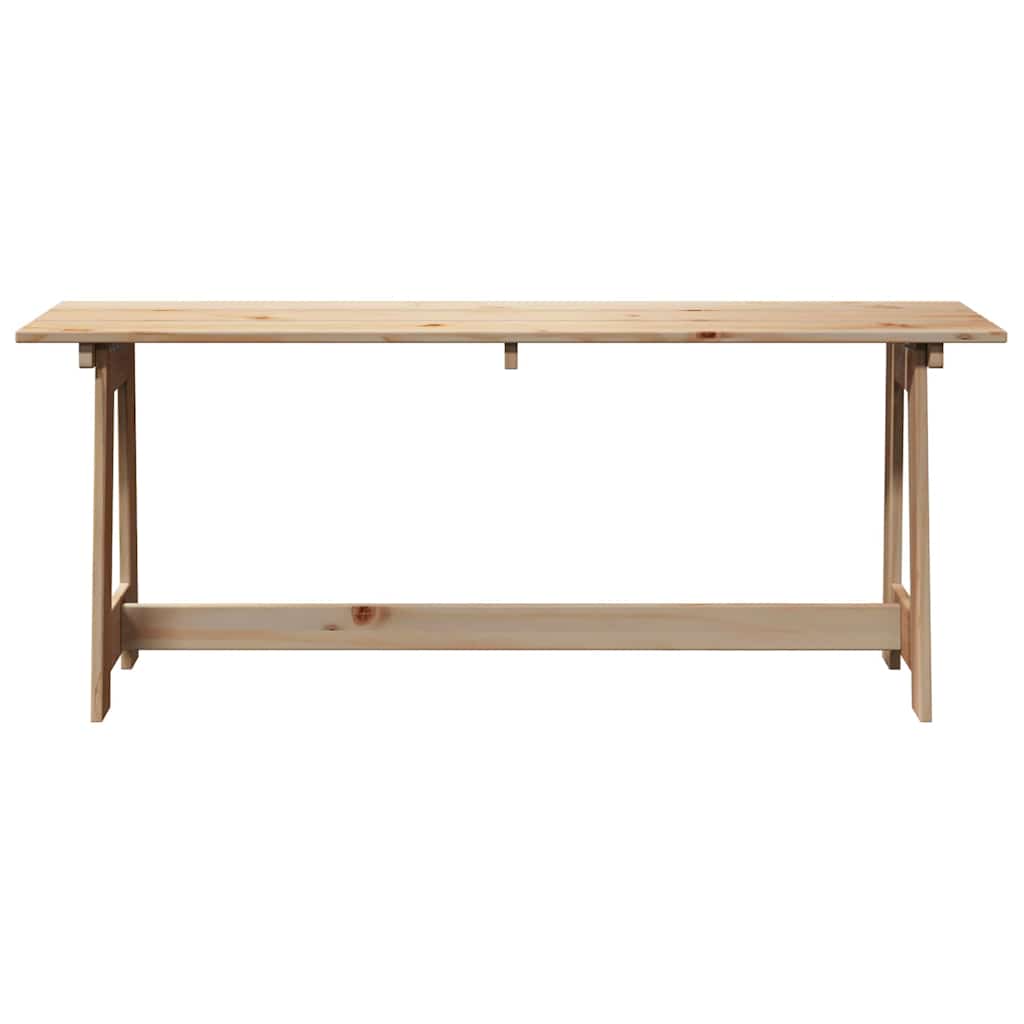 Udendørs Bænk 119 X 37 X 47 Cm Massiv Fyrretræ