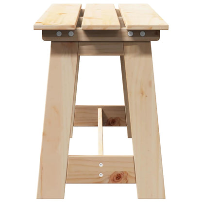 Udendørs Bænk 119 X 37 X 47 Cm Massiv Fyrretræ