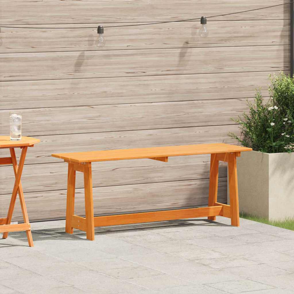 Udendørs Bænk 119 X 37 X 47 Cm Massiv Fyrretræ
