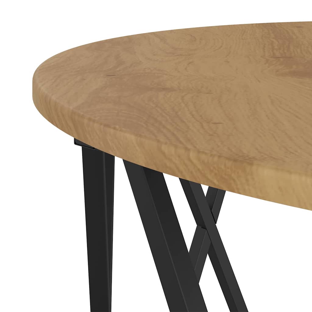 Sofabord Etræ 80 X 80 X 42 Cm Ingeniørtræ Og Stål