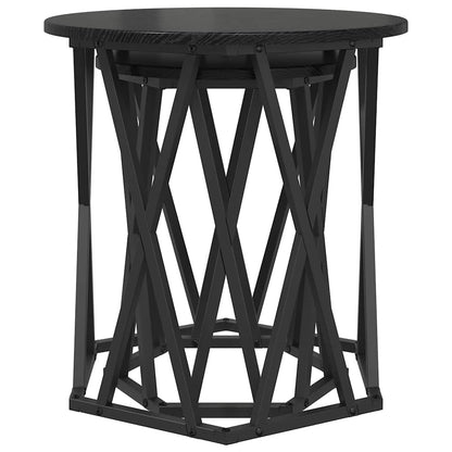 Sofabord 2 Stk. 50 X 50 X 50 Cm Ingeniørtræ Og Stål