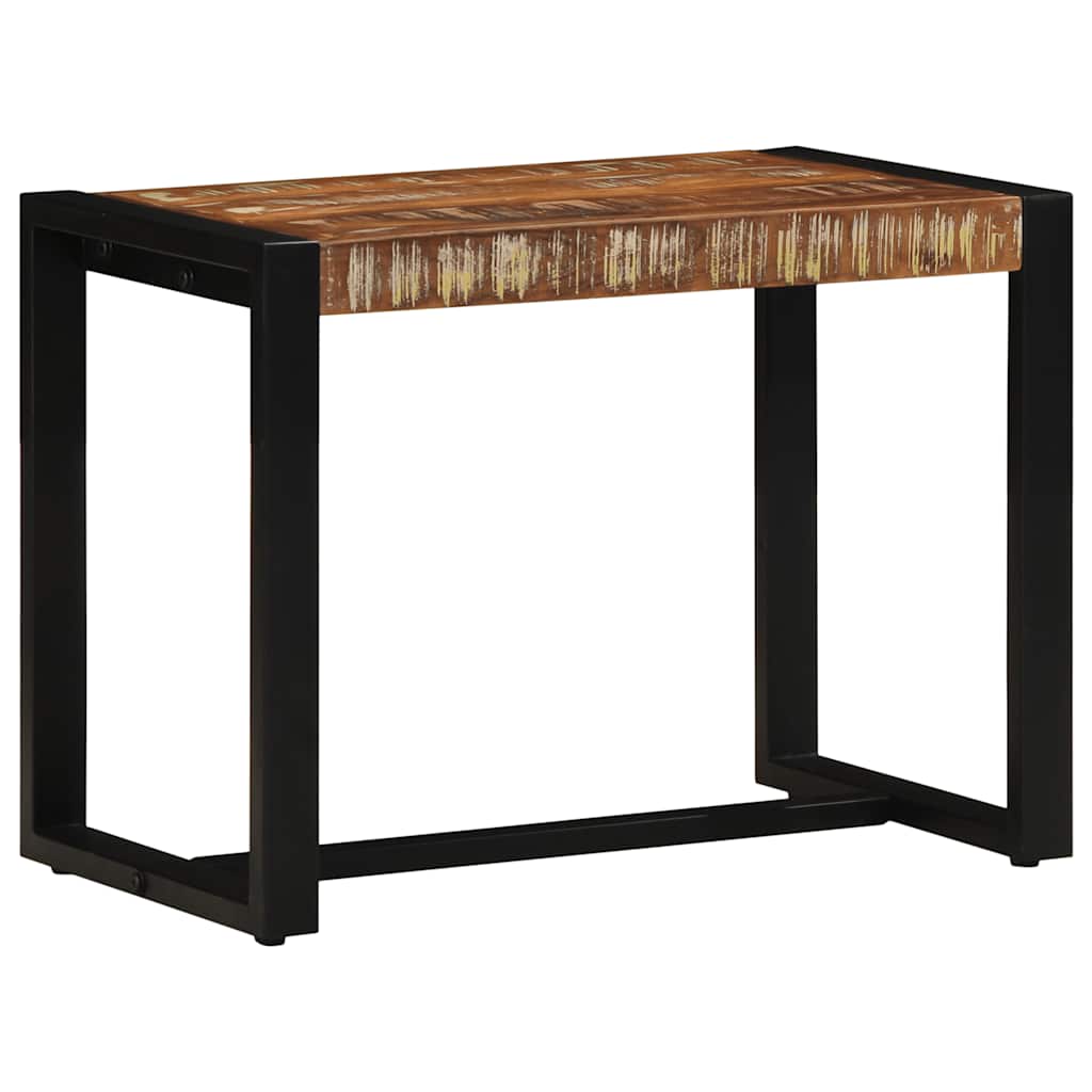Bænk 80X35X45 Cm Massivt Flerfarvet