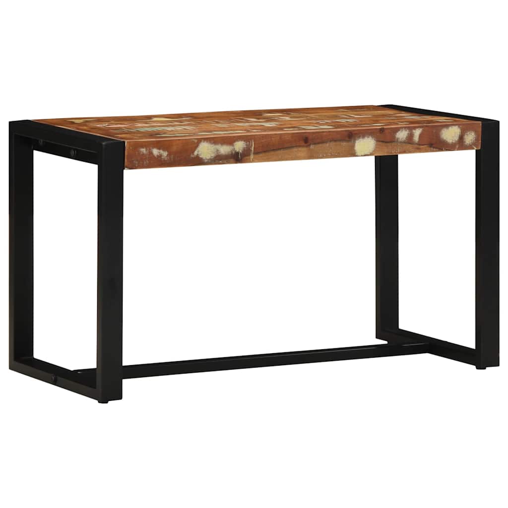 Bænk 80X35X45 Cm Massivt Flerfarvet