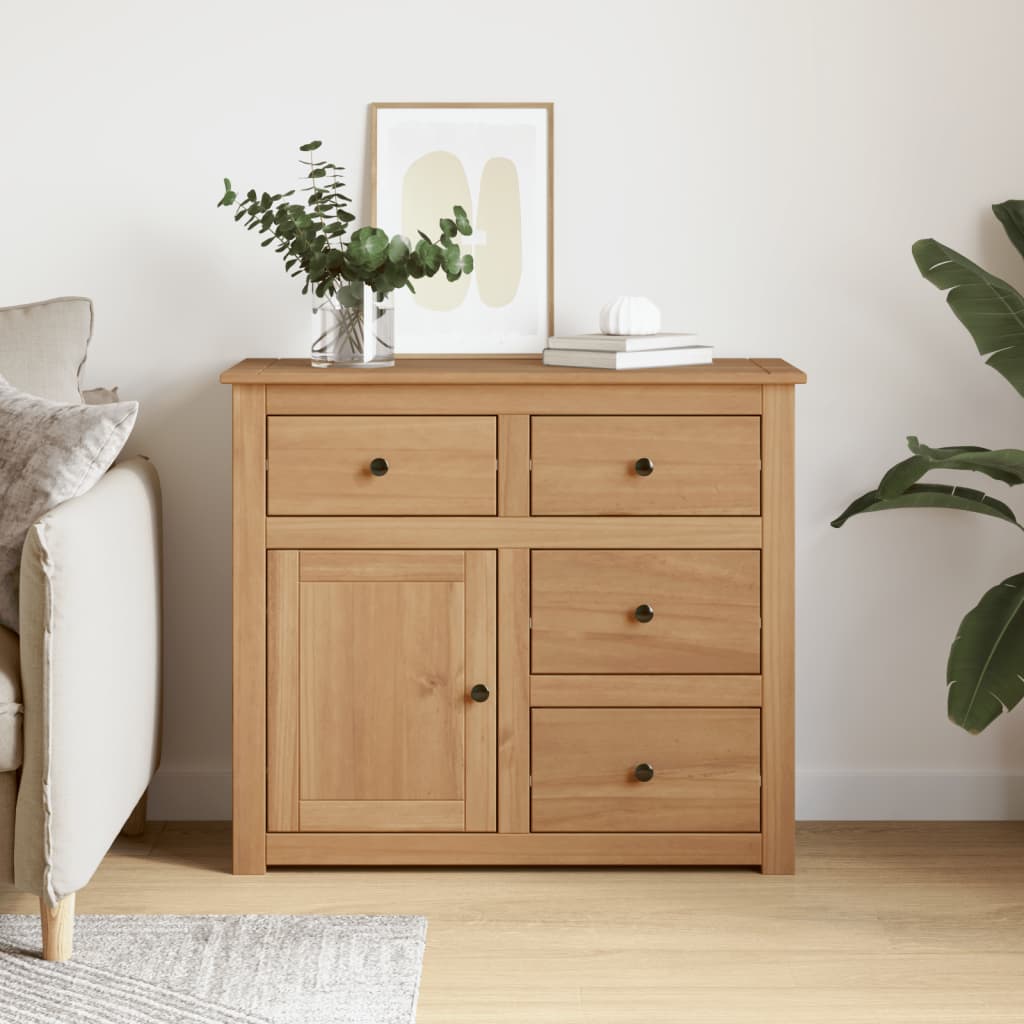 Skænk Med Skuffer Panama 93X40X80 Cm Massivt Fyrretræ