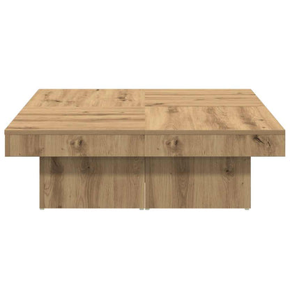 Sofabord 90X90X28 Cm Konstrueret Træ Kunsteg