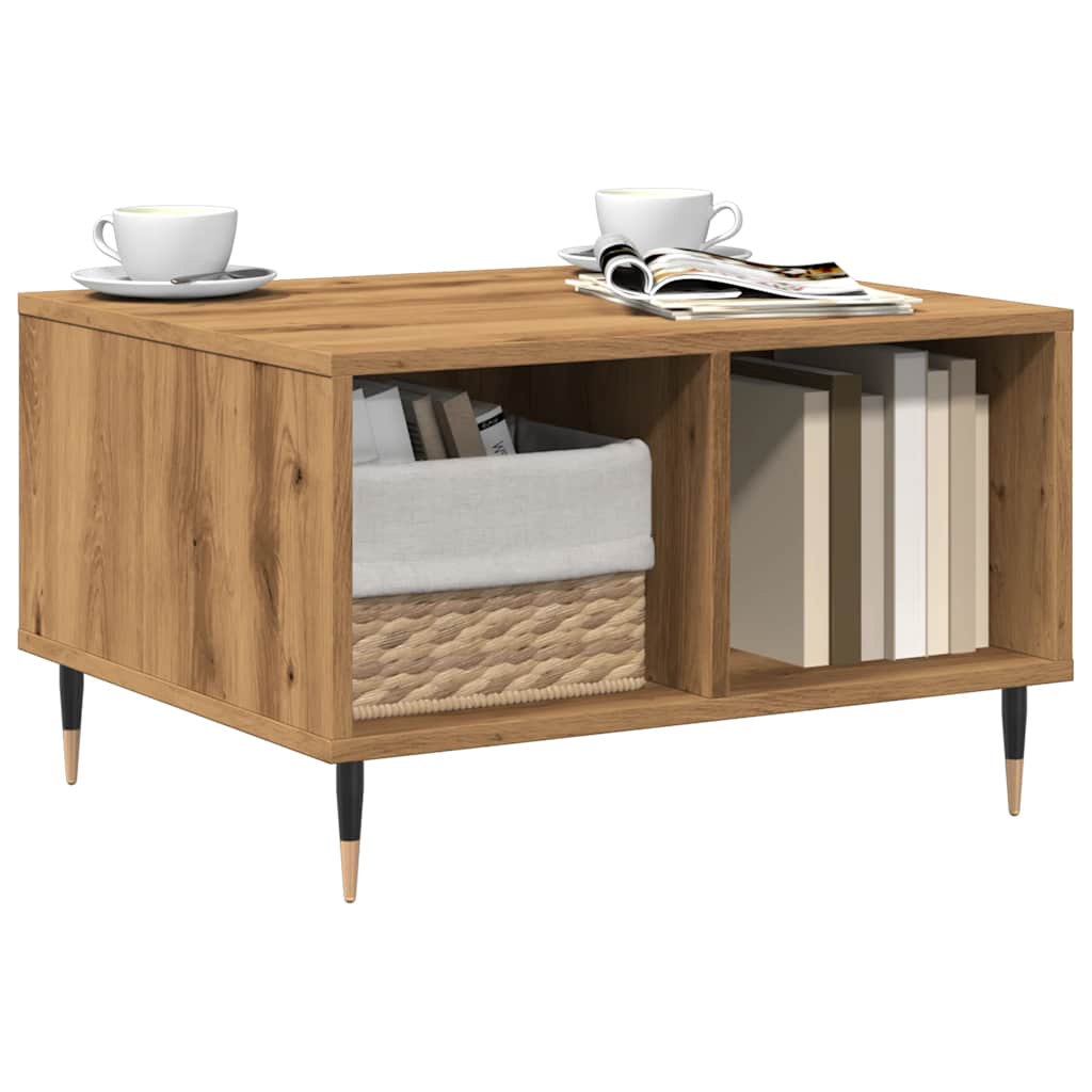 Sofabord 60X50X36,5 Cm Konstrueret Træ Kunsteg