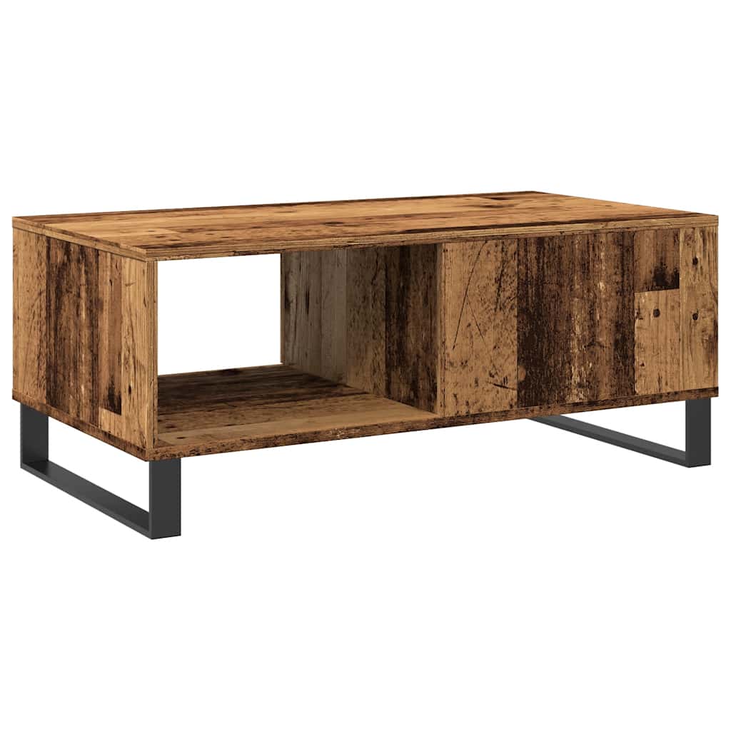 Sofabord 90X50X36,5 Cm Konstrueret Træ Gammeldags Træ