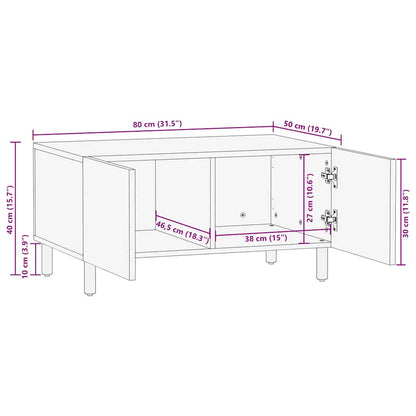 Sofabord 80X50X40 Cm Massivt
