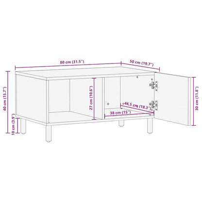 Sofabord 80X50X40 Cm Massivt