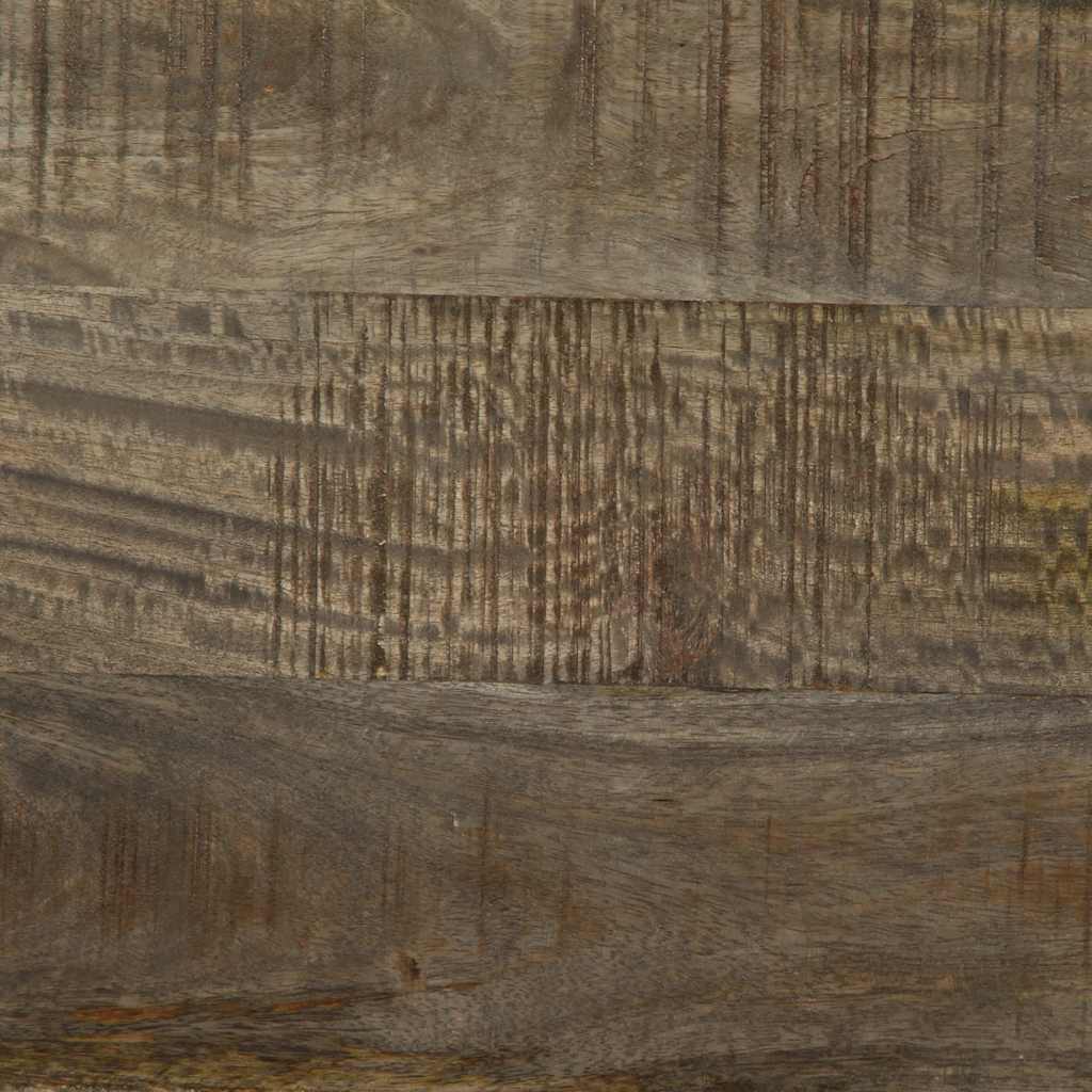 Sofabord 100X54X40 Cm Massivt Mangotræ Lysegrå