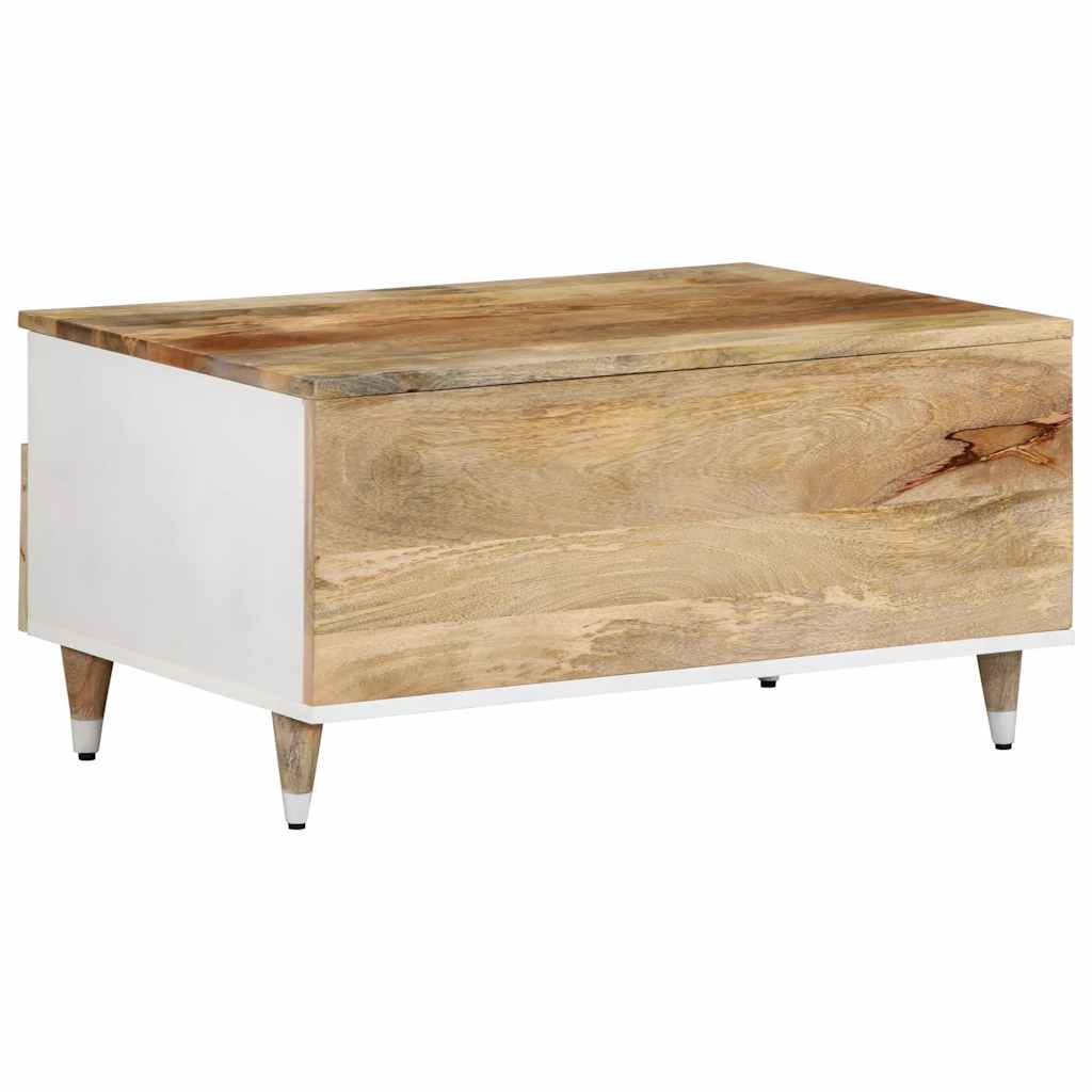 Sofabord 80X54X40 Cm Massivt Mangotræ