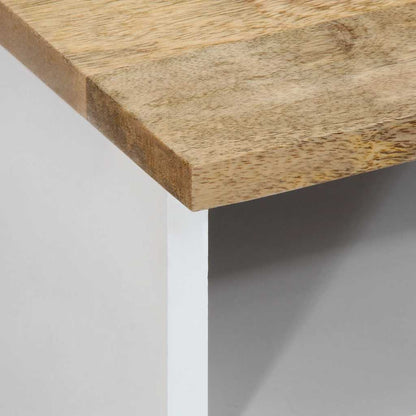 Sofabord 80X54X40 Cm Massivt Mangotræ