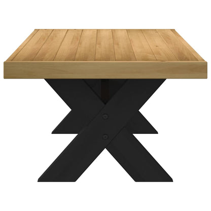 Sofabord Noain A-Formede Ben 120X60X40 Cm Massivt Træ Fyrretræ