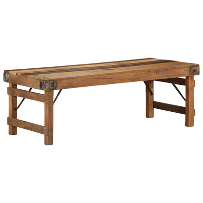 Sofabord Brun Solid Genbrugs Træ