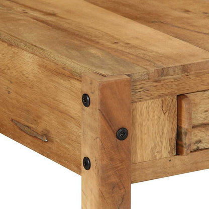 Sofabord Med Skuffe Brun 110 X 54 X 35 Cm Solid Genbrugs Træ