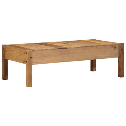 Sofabord Med Skuffe Brun 110 X 54 X 35 Cm Solid Genbrugs Træ