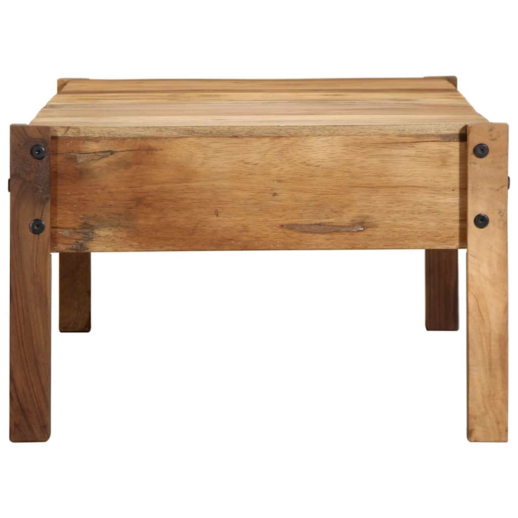 Sofabord Med Skuffe Brun 110 X 54 X 35 Cm Solid Genbrugs Træ